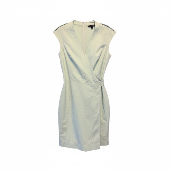 Gucci 2010 Faux Wrap Mini Dress Sage Green Bamboo Buckle IT 40 US 4/6 - Picture 9 of 9